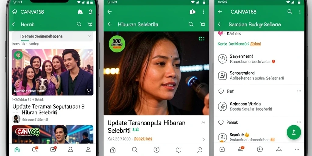 Tampilan antarmuka CANVA168 yang menarik dan informatif.