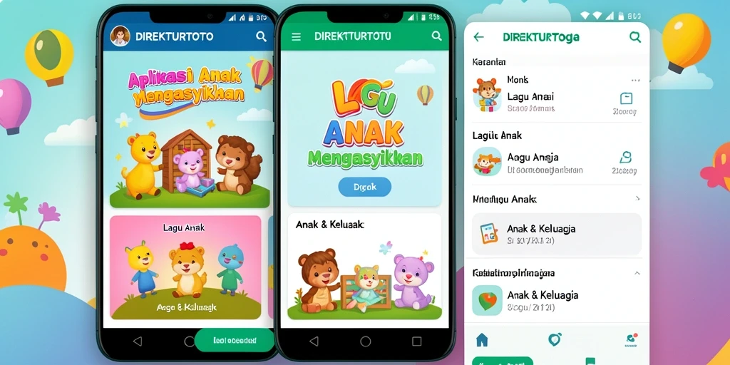 Tampilan antarmuka utama aplikasi DIREKTURTOTO yang interaktif dan menarik.