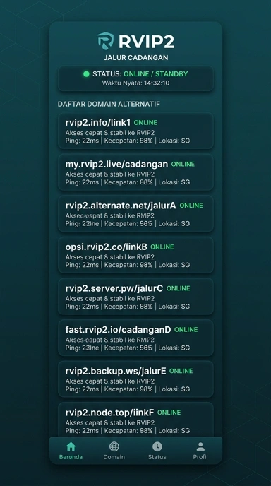 Tampilan link alternatif rvip2