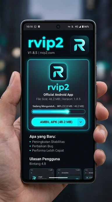 Tampilan halaman APK rvip2
